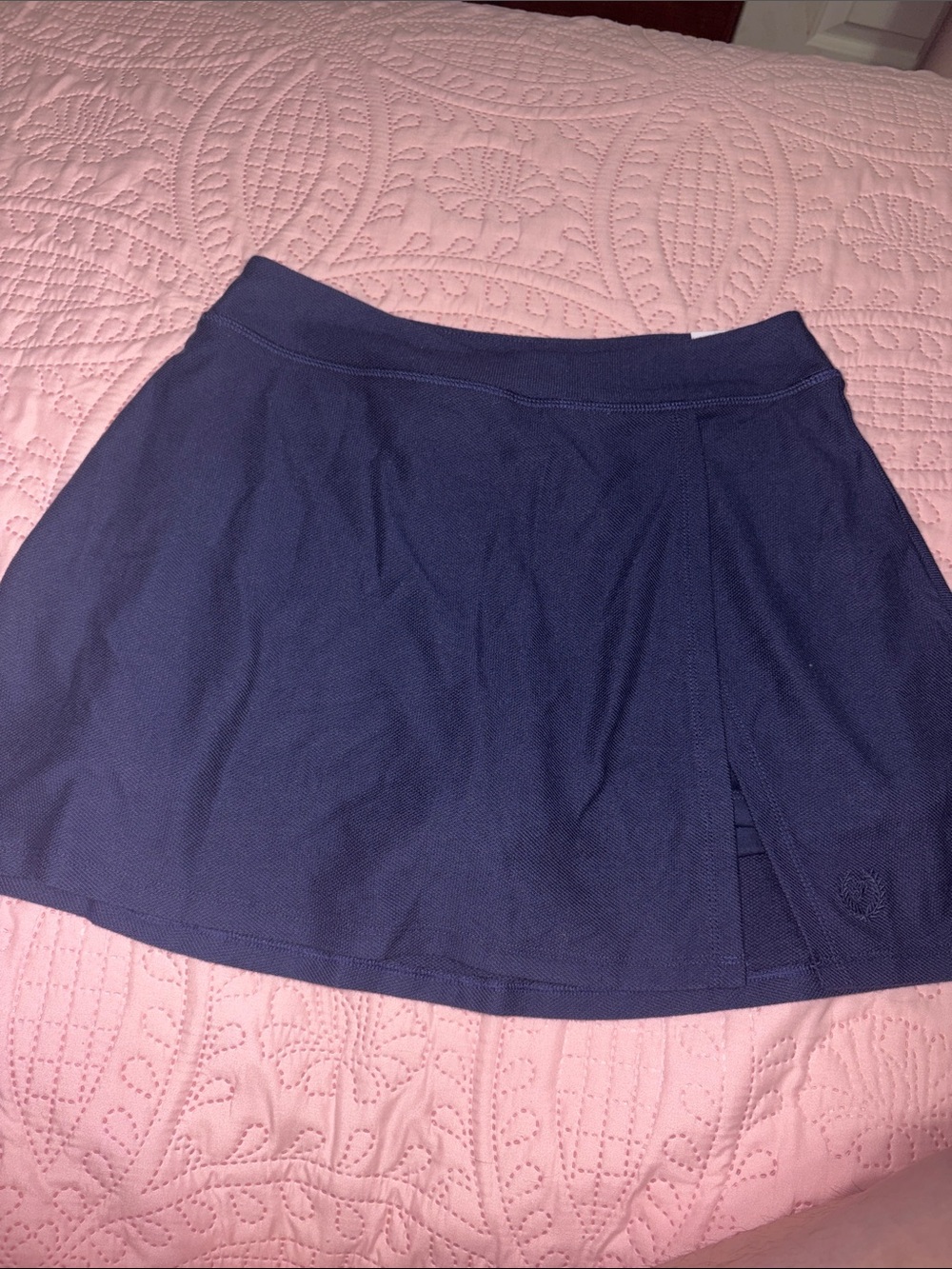PINK Victoria's Secret Dark Navy sport pique tennis skort
